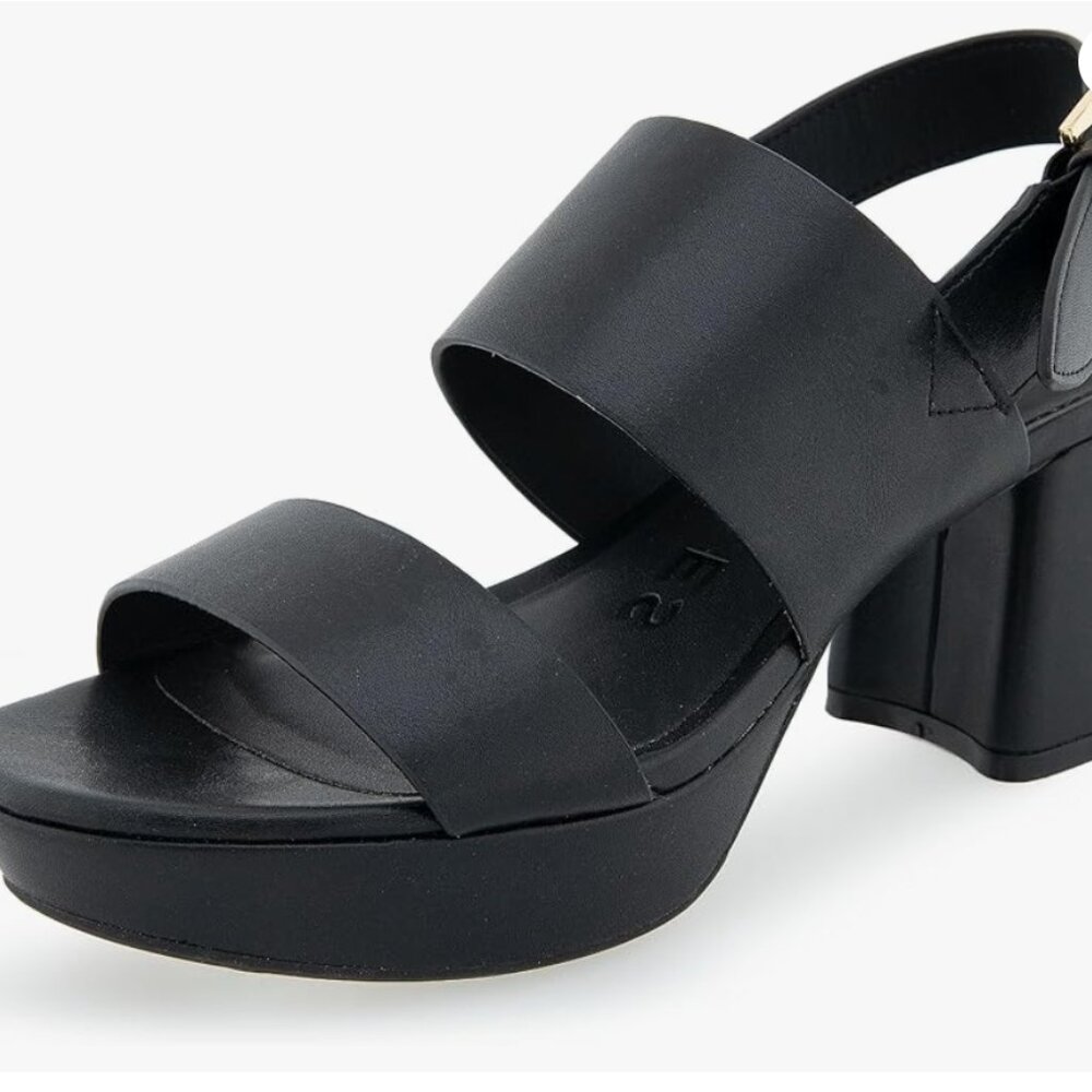 Aerosoles Women's Camilia Heeled Sandals BRAND NEW BLACK SIZE 6